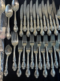 87-Piece Gorham Melrose Sterling Silver Flatware in Box