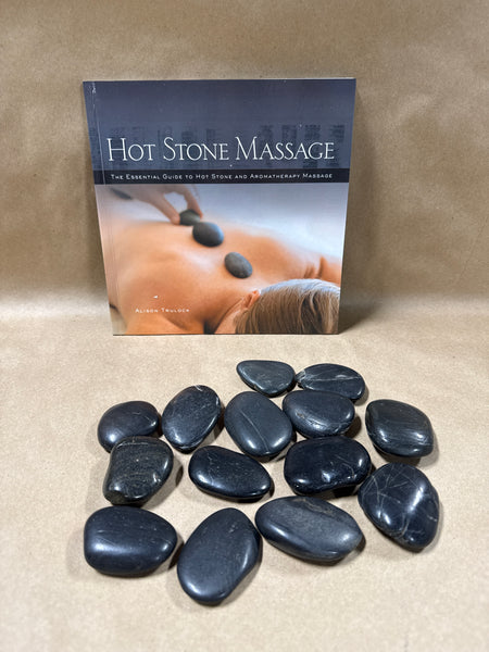 Hot Stone Massage Rock With Book — 14 Rocks