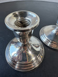 (B) Pair of Towle Sterling Silver Weighted Candlesticks