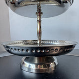 3-Tier Beaded Stainless Steel Pedestal Serving Stand