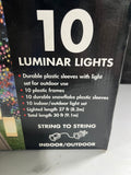 10 Indoor/Outdoor Luminar Lights, 3 Boxes Available, Each Box PRICED INDIVIDUALLY, $20 per box