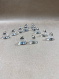 Hand Blown Mini Glass Hershey Kiss Paper Weights - 12 Pieces