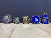 Set of 5 Assorted Military Coins