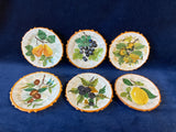 Set of 6 Artist Signed Decorative Italian Inspired Small Plates