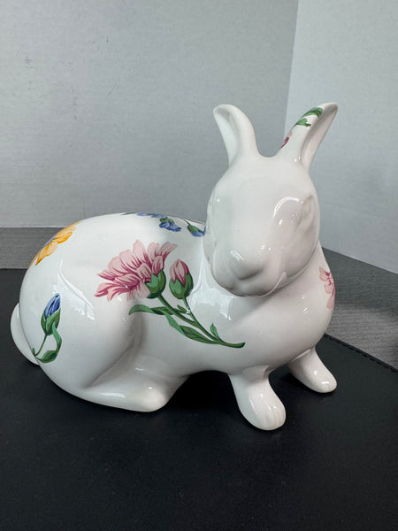 (A) Tiffany & Co. Sintra Porcelain Floral Bunny Figurine