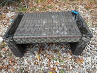 All Weather Wicker Loveseat and Table Set