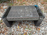 All Weather Wicker Loveseat and Table Set