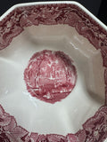 (EE) Mason’s England Vista Pink China Octagonal Vegetable Bowl