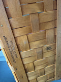 Longaberger 2001 Large Summertime Boardwalk Basket with Plastic Liner & Extending Fabric Liner