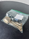 10-Piece Unbranded Vintage Sterling Silver Spoons with Daisy Pattern