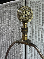 Pair of Large Heavyweight Brass Plated Lamps (WORKS)