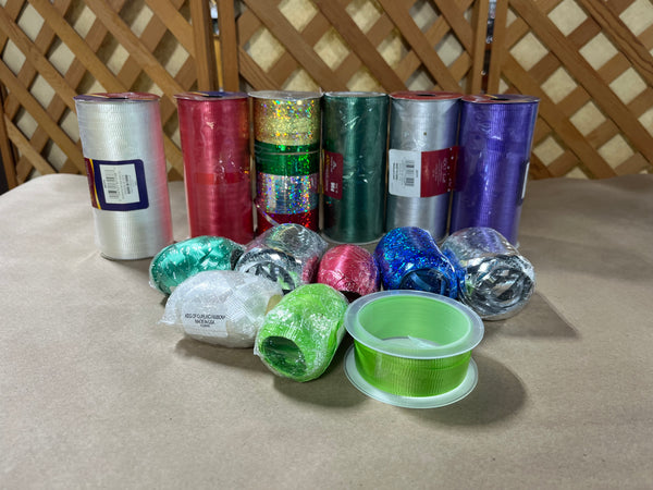 L- Curling Ribbon Lot, 14 rolls