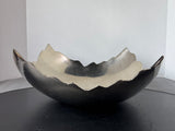 Aluminum Leaf Shaped Centerpiece Bowl