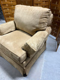 Upholstered Chair, tan color, Unbranded