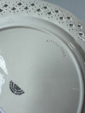 Hartley Greens Leeds Pottery England Creamware Pierced Dinner Plate (4 AVAILABLE—PRICED INDIVIDUALLY AT $95 EACH)