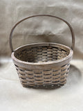 Hand Woven Round Basket With Handle