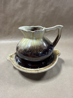 Small Brown Tone Pottery Style Basin