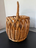 Open Weave Vintage Woven Oval Hand Basket