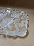 Rectangle Laura Glass Rose Divided Glass Tray With Box