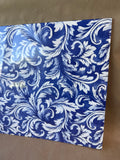 China Blue Acanthus Paper Mats - Appears Unused (C)