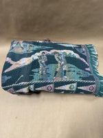 Golfing Tapestry Style Blanket READ DESCRIPTION