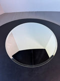 Round Mirrored Tray with Beveled Edge