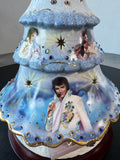 Bradford Exchange Vintage Elvis Presley Collectible Porcelain Christmas Tree
