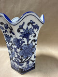 Blue And White Floral Vase