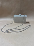 Small Silver Metal Formal Clutch