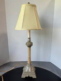 Ornate Resin Candlestick Lamp (WORKS)