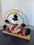 Let It Snow Snowman Greeting Card Holder