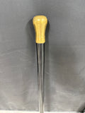 Black Walking Cane With Brass Top