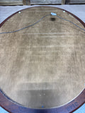 Oval Wood Framed Mirror