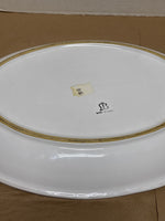 Oval Italian Serving Platter with Rose Buds