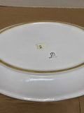 Oval Italian Serving Platter with Rose Buds