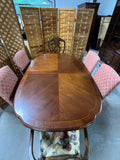 Dining Set: Double Pedestal Table, (2) Leaves, (6) Chairs, Unbranded***HEAVY ITEM***READ DETAILS ON PICK UP POLICY***