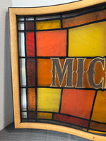 Michelob Vintage Stained Glass Style Bar Sign