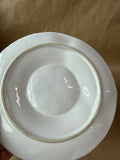 Set Of 4 White Artichoke Plates
