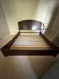 King Bed with Rails and Slats