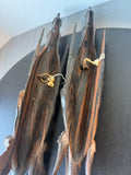 Pair of Indonesian Ornate Wooden Hand Carved Ramayana Gods