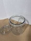 Large Clear Glass Apothecary Jar (B)