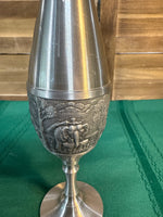 Pewter Elephant Bud Vase