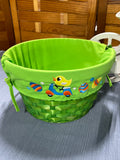 Easter Basket and Decorative Wheel Barrow
