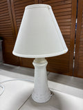 White Ceramic Lighthouse Lamp, WORKS