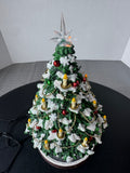 The Bradford Exchange Thomas Kinkade The Heart of Christmas Tree with Rotating Train (WORKS)