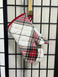 Martha Stewart Red Plaid Oven Mitts, Set of 2