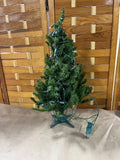 Faux Table Top Christmas Trees, with Light Strands, 24"H
