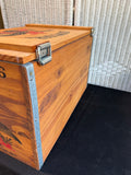Anheuser-Busch Budweiser Wooden Crate with Hinged Lid