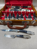 Siam Buddhist Flatware With Case- 33 Pieces (A)