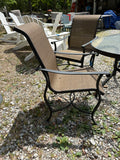 Black Aluminum Patio Dining Set (5 Pieces)